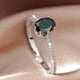 thumbnail image 1 of Elegant Black Zircon Wedding Ring for Women - Perfect for Engagement and Bridal Jewelry, 1 of 5