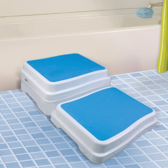 Escalón para baño Reizen, 10 cm de altura, plataforma grande antideslizante