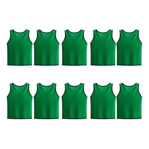 Linea Sport - Pack X10 Chaleco Deportivo De Poliéster Peto Cerrado Niños