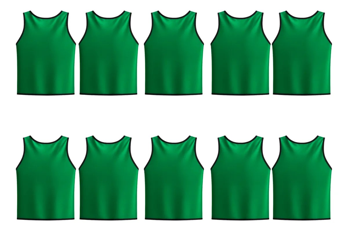 Linea Sport - Pack X10 Chaleco Deportivo De Poliéster Peto Cerrado Niños