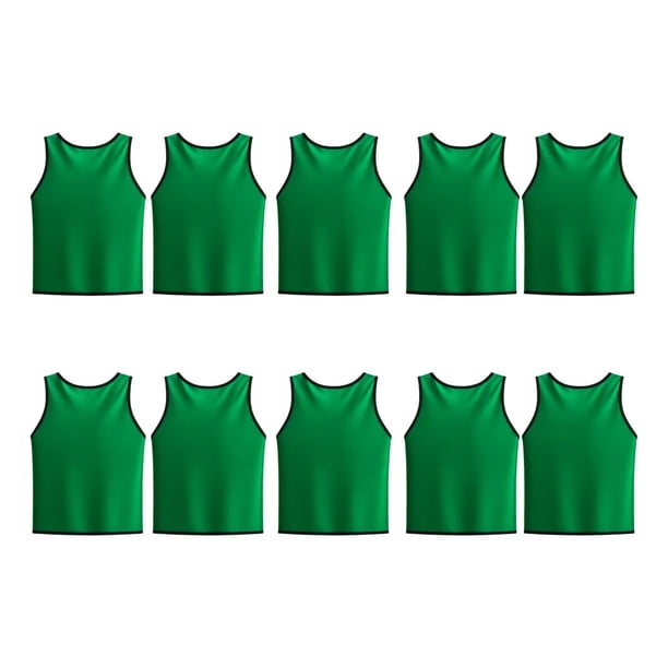 Pack X10 Chaleco Deportivo De Poliéster Peto Cerrado Niños