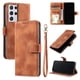 thumbnail image 5 of Funda Cartera para Samsung Galaxy S21 Ultra Tapa con Ranuras, Soporte y Correa Marrón, 5 of 5