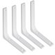 thumbnail image 1 of Soportes de pared SAYAYO, metal hierro blanco, 15 x 12 cm, 4 unidades, 1 of 8