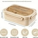 thumbnail image 3 of 1pc 1000 ML Lunch Box With Tableware For Office Workers, Square Divided Microwave Oven Bento Box, Leakproof Food Container, Hand Wash, For Teenagers And Workers At School,Canteen, Back School, Home K, 3 of 4