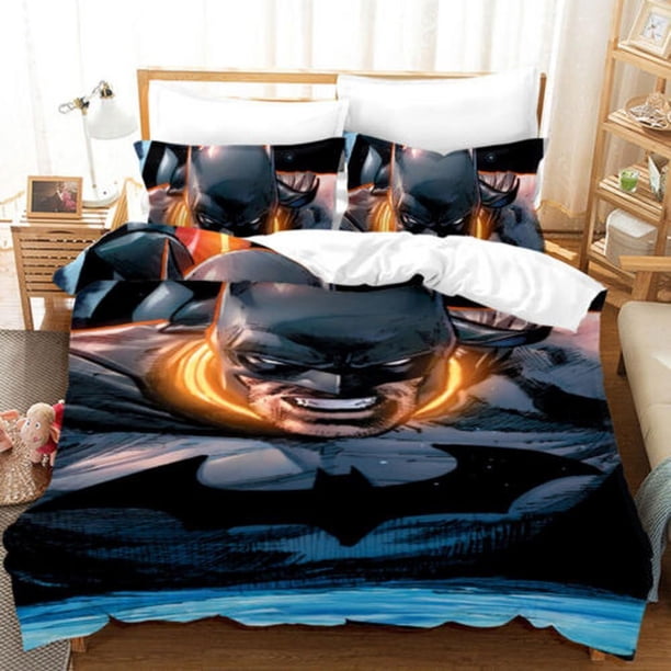 Batman Fans Gifts N Quilt Duvet Cover Set Bed Linen Doona Cover Comforter Cover3-Piece Bedding Set