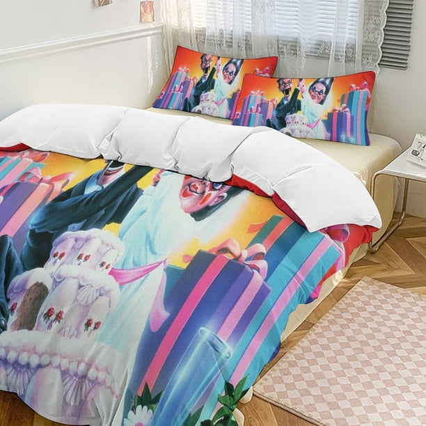 Goosebumps Slappy Quilt Set Thicken Soft 3 Pieces Bedding Set All Season Duvet Cove with 2 Pillowcases for Adult Women Girls Teens Home Room Decor