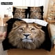 thumbnail image 1 of v749 Bed Sheets Lion Bedding Set Queen Bedding Duvet Cover Set Bedding Set Bed Cover Cotton Queen Bedroom Bed Cover Set Bed Set Bedding 3-Piece Bedding Set (1 Duvet Cover + 2 Pillow Shams) Bed Sheets, 1 of 5