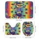 thumbnail image 3 of Osos bailarines-theme 4-Piece Shower Curtain Set with Rugs, Waterproof Bathroom Decor Set Includes Bath Mat, U-Shaped Rug, Toilet Lid Cover and Curtain with Hooks, 3 of 6