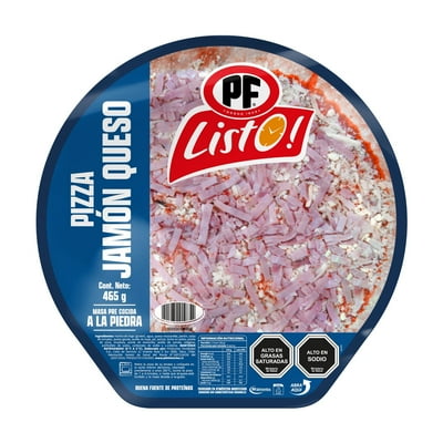 Pizza Jamón Queso 465 G Pf Listo