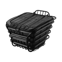 Magideal - Cesta Plegable Para Cuadro De Bicicleta, Cesta Colgante Delantera Para Bicicleta, Cesta De Verduras Para Compras De Bicicleta De Equilibrio Para Niñas Negro