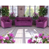 Muebles Altiro - Living Mateo 311 - Tela Felpa Lila