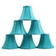 thumbnail image 1 of Juego de 6 Pantallas para Lámpara Urbanest en Seda Azul Verdoso con Forma de Campana y Clip, 1 of 1