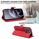 thumbnail image 4 of Funda tipo cartera con tapa para Motorola MOTO G77 5G con tarjetero, soporte y cubierta magnética Rojo, 4 of 4