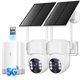 thumbnail image 1 of Kit de 2 Cámaras de Seguridad Vivideye 4MP Solar Inalámbricas, 1 of 9