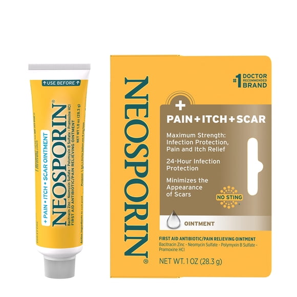 Pomada Neosporin Primeros Auxilios Antibiótica para Alivio del Dolor 30 mL
