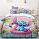 thumbnail image 1 of Duvet Cover Cute Stitch Flamingo Bedding Set One Quilt Cover Two Pillowcases Single Double No Filling Inside, 1 of 5