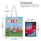 thumbnail image 5 of Bichikids Bolso de tela con estampado de lienzo para mujer, bolsa de compras reutilizable y estética, con cremallera interior, regalo para mujer,40*40cm., 5 of 6
