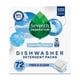 thumbnail image 1 of Paquetes de detergente para lavavajillas de séptima generación, 72 tabletas, 1 of 7