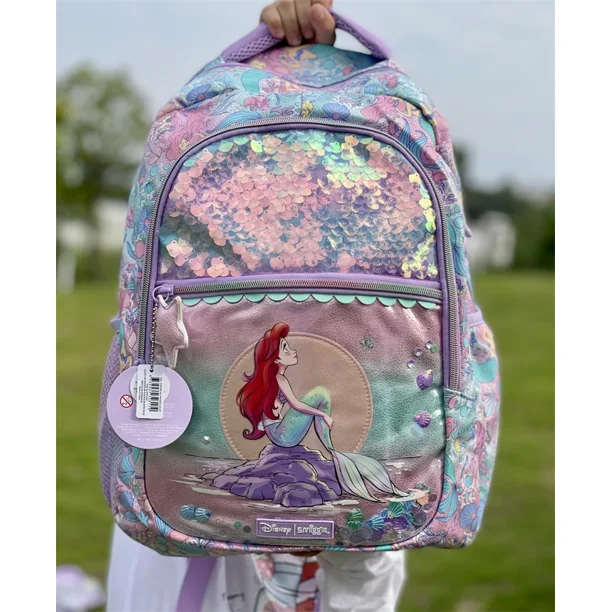 MINISO Authentic Disney Smiggle Lunch Bag Insulation Mermaid Princess Girls School Bag Boys School Bag Gift Box