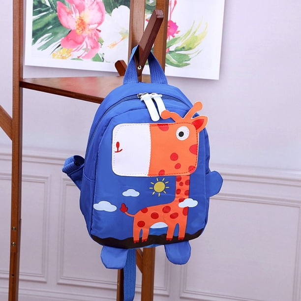 Cartoon Baby Safety Adjustable Harness Backpacks Children School Bag Giraffe Toddler Kids Backpack Anti-Lost Backpack