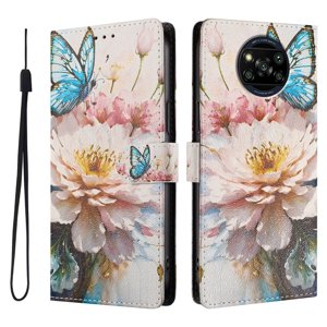 Foxdock Funda Tipo Cartera Para Xiaomi Poco X3/X3 Pro/X3 Nfc Con Soporte Y Correa – Diseño De Patrones Lindos