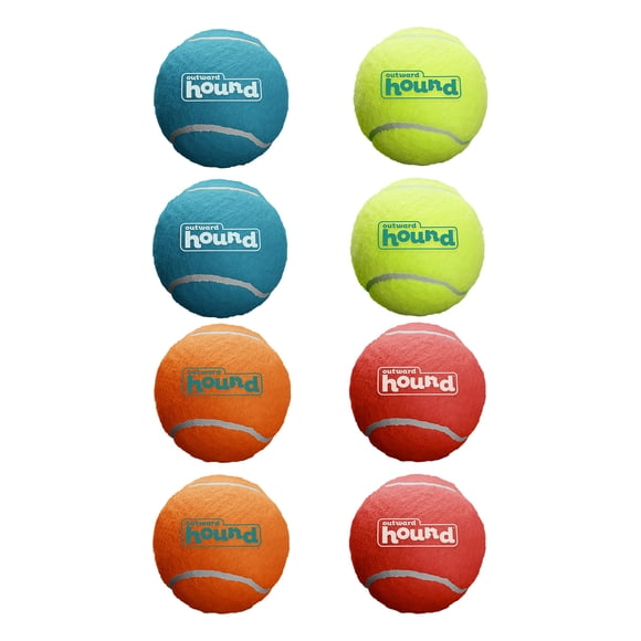 Juguete para perros Outward Hound Squeaker Ballz Fetch Small, paquete de 8