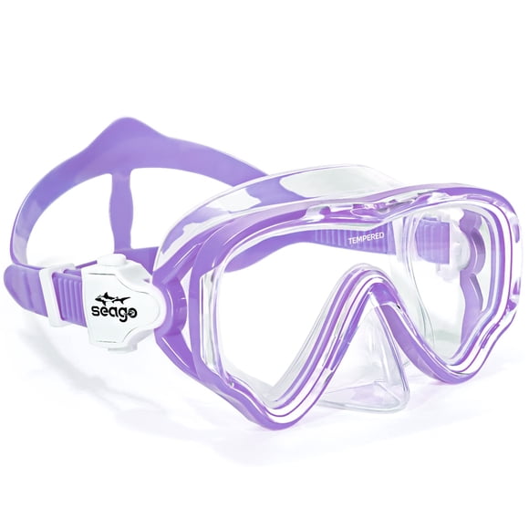 Máscara de natación Seago Swim Diving Scuba antivaho para niños