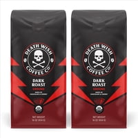 Death Wish Coffee - Café Molido De Tueste Oscuro Death Wish 454G Paquete De 2 Orgánico