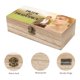 thumbnail image 3 of Orgullo y Prejuicio Caja Organizadora de Madera Rústica - Caja Decorativa Multifuncional para Escritorio, Hogar, Oficina, Joyas y Manualidades, 3 of 6