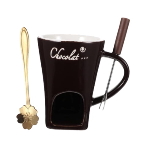 Bothyi - Taza De Fondue De Chocolate Fundidor De Chocolate Hogar Aniversario Helado Olla Caliente Taza De Café