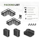 thumbnail image 1 of Organizador Esquinero Baño Aestheliv 6 Unidades Acero Negro, 1 of 3