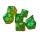 thumbnail image 2 of 7 Uds Dado Poliédrico Juguete De Entretenimiento D4-D20 Para Juego De Fiesta Amarillo Verde, 2 of 5
