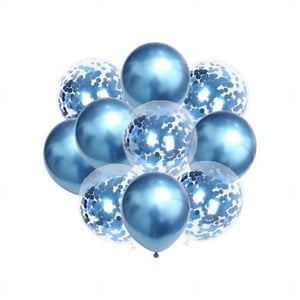 Babyluna - Set De 12 Globos Premium Para Fiestas Y Un Inflador Manual, Azul
