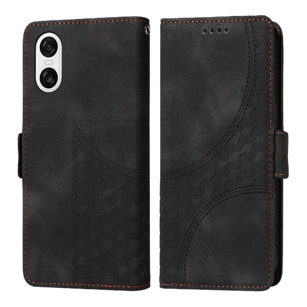 Carcasa FOXDOCK Sony Xperia 10 VI de cuero PU, diseño acolchado clásico, protección contra caídas y rayones