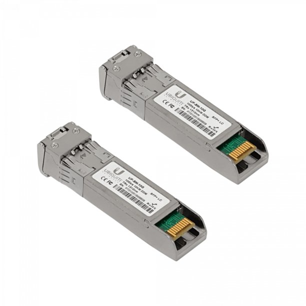 UF-SM-10G. Módulos SFP+ monomodo de 10 Gbps, 10 km, 1310 nm, conector doble LC, referencia UACC-OM-SM-10G-D (2 unidades). UBIQUITI