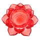 thumbnail image 2 of Budismo Adoración Flor de loto Candelabros de cristal Decoración del hogar Rojo, 2 of 5