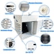 thumbnail image 4 of Estación de carga para tabletas Plugsharge con cierre para 8 dispositivos, 14", 4 of 9