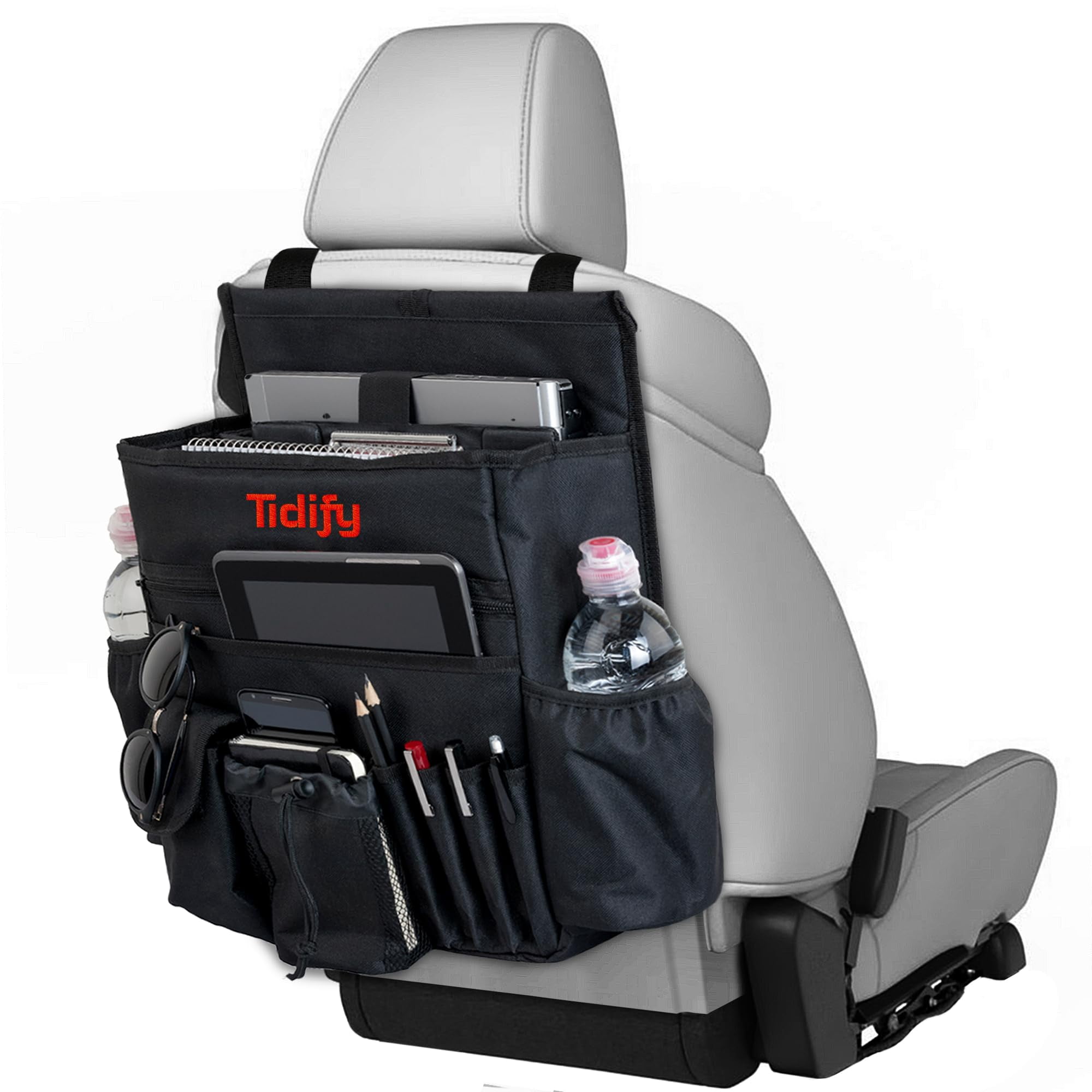 Organizador Tidify Para Asiento Trasero Del Coche Con Almacenamiento Para Tabletas O Ordenadores Portátiles