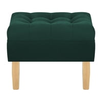 Bodevir - Pouf Wood 1C Felpa 05 Verde Botella