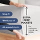 thumbnail image 3 of Juego de sábanas CGK Unlimited Extra Deep Queen French Grey, 3 of 8