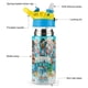 thumbnail image 3 of FIFA-theme One-Touch Pop Top Water Bottle Stainless Steel Leak-Proof Sports Children's Bottle blue 12oz, 3 of 6