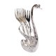 thumbnail image 3 of Vajilla Cisne Juego Creativo 6 Tenedores Utensilios Para Té Fruta Cocina Plata, 3 of 5