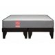 thumbnail image 1 of Cama 2 Plazas Europea Slim America Gris Tela Negro 150x190x50 Cm Resorte Bonell Dual Side, 1 of 4