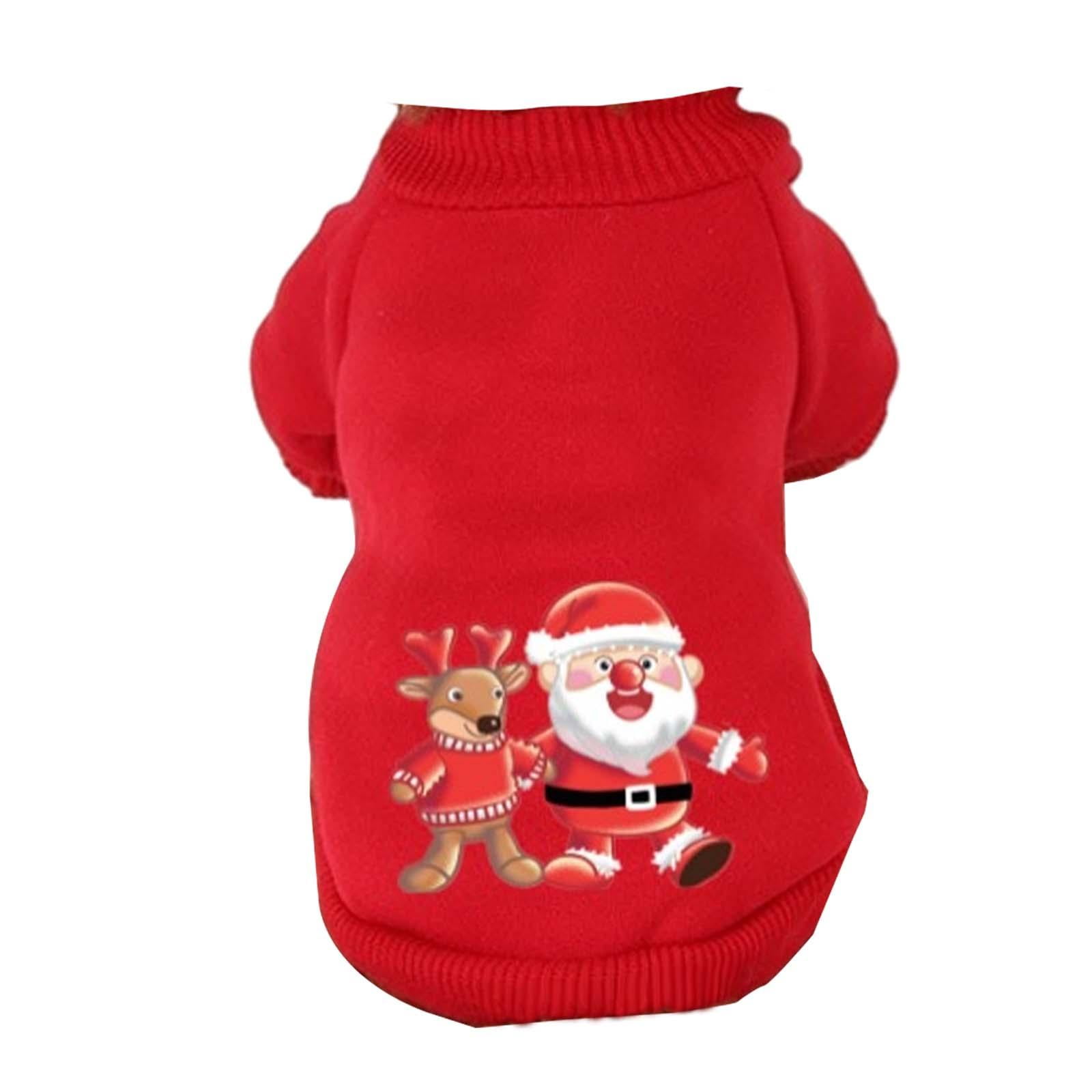 Navidad Cachorro Perro Sudadera Con Capucha Cachorro Perros Sudadera Invierno Otoño Cachorro Trajes M