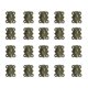 thumbnail image 3 of 20 Piezas Antiguas De La Mariposa De La Puerta Del Gabinete Bisagras Con 80 Tornillos Piezas De Bronce, 3 of 3