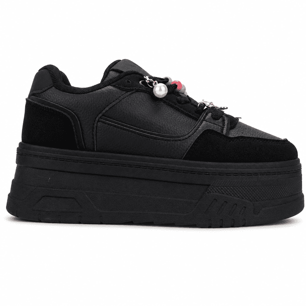 Zapatilla Negro Mujer Urbano Chalada Moon