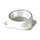 thumbnail image 3 of Cuenco Elevado De Acero Inoxidable Para Mascotas, Platos Para Beber, Para Cachorros, Gatos, Perros Pequeños, Color Blanco, 3 of 5