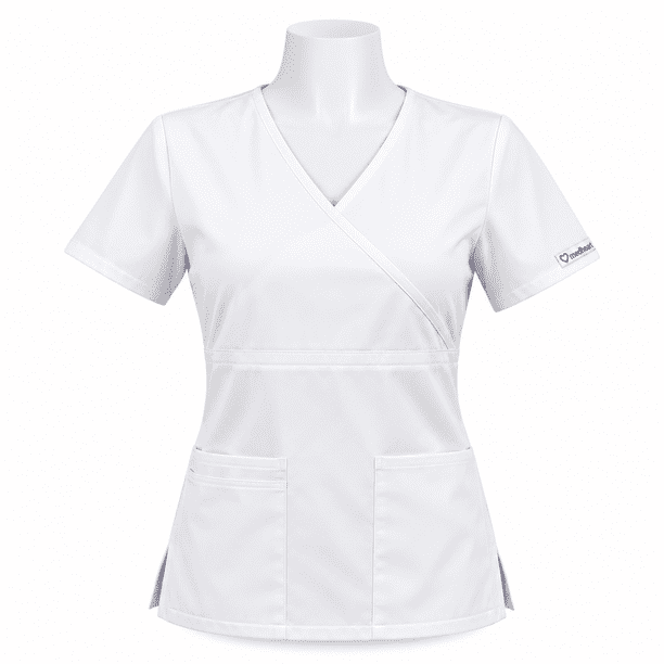Delantal Mujer tela Anti fluidos. Blanco