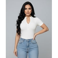 Flix Spa - Body Mujer Ajuste Seguro Y Moldeador Mangas Cortas Cierre Delantero