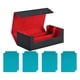 thumbnail image 2 of Caja De Baraja De Cartas Coleccionables, Juguete De Tarjeta De Recolección Fuerte, Estuche Para Tarjetas Deportivas De Cuero PU, Negro, Rojo Con Azul, 2 of 5